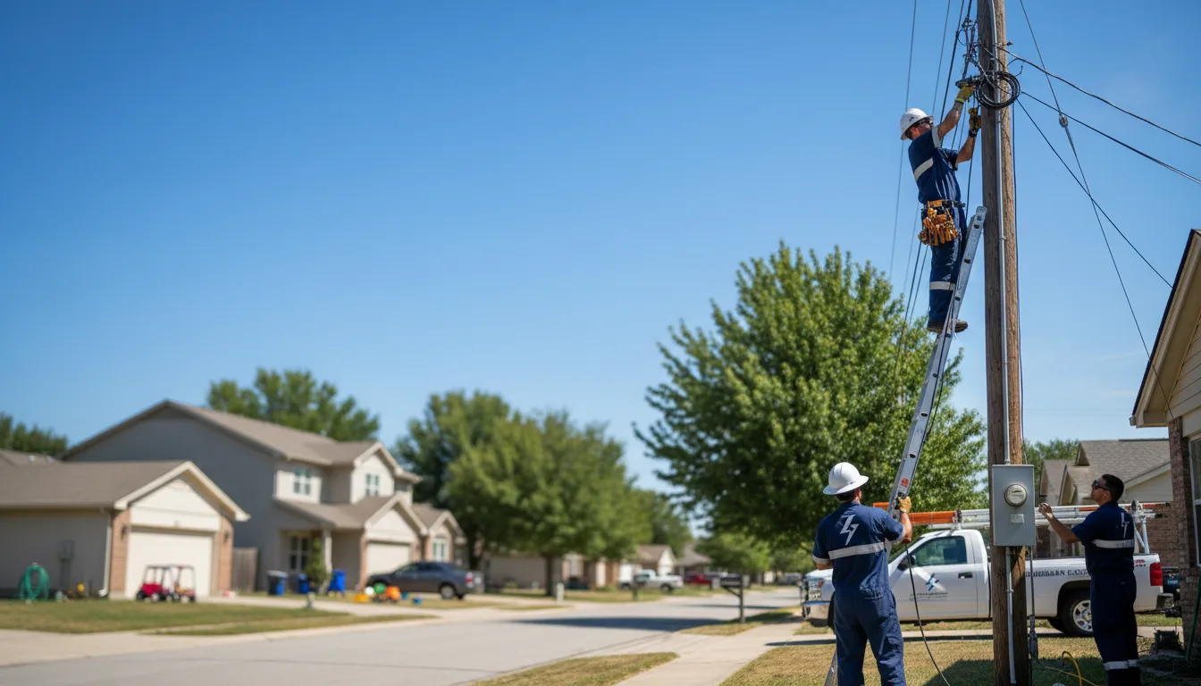 Residential electrician providing installation services in La Vista, NE